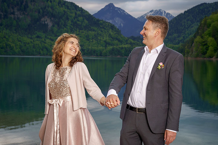Ein Hochzeitsbild von einem Profi